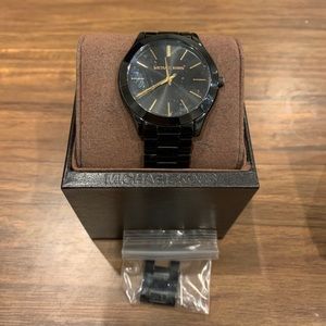 Michael Kors Black and Gold Watch